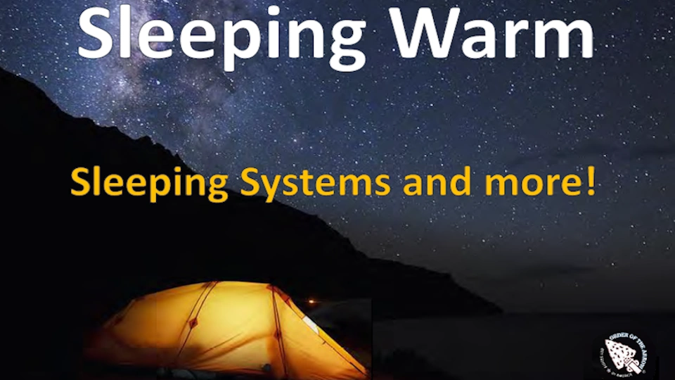 Winter Camp Awareness - sleeping warm