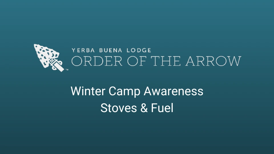 Winter Camp Awareness - stoves and fuel