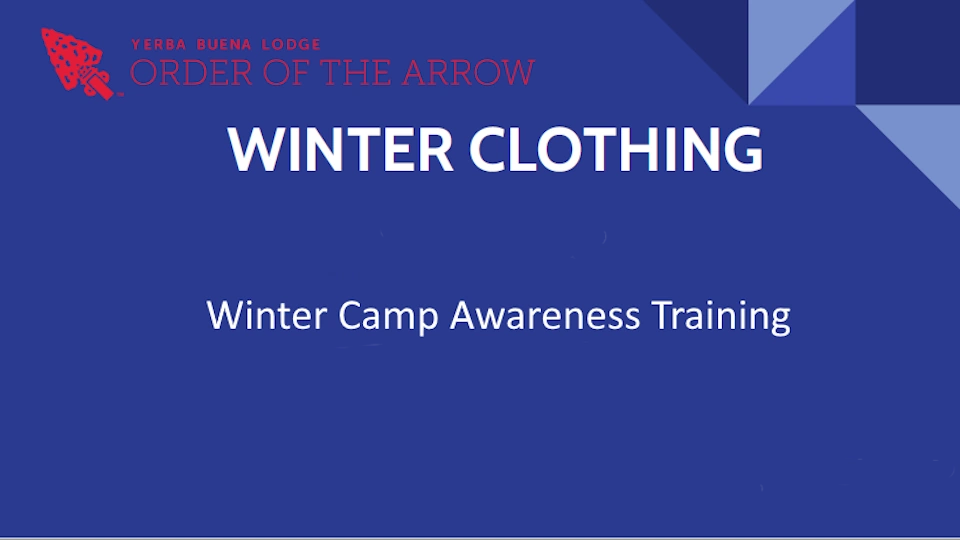 Winter Camp Awareness - winter clothing
